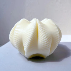 Geometric Wave Twirl Candle Silicone Mold - Candles Molds
