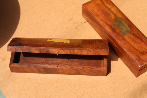 Wooden pen box