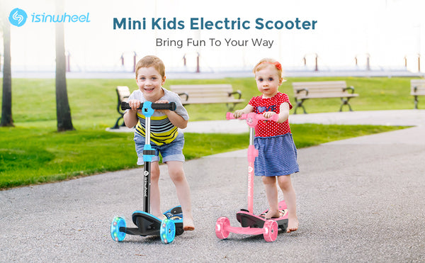 pink kids electric scooter