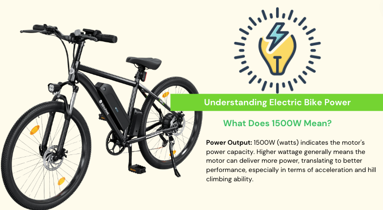 Understanding Electric Bike Power: What Does 1500W Mean?