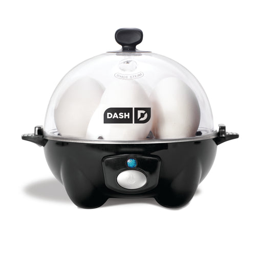 Dash Rapid Egg Cooker: 6 Egg Capacity Electric Egg Cooker for Hard Boiled Eggs, Poached Eggs, Scrambled Eggs, or Omelets with Auto Shut Off Feature 