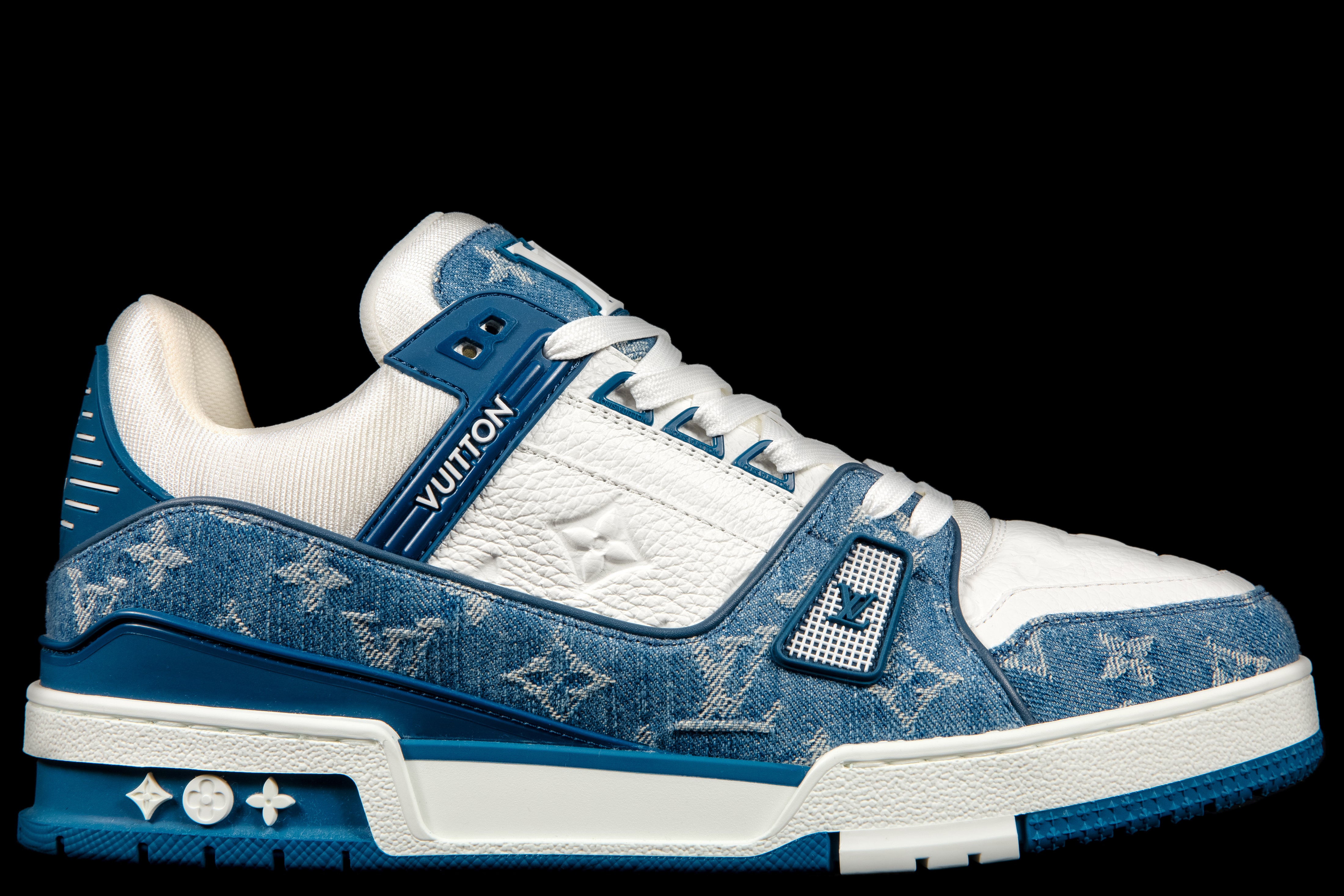 Louis Vuitton LV Trainer Monogram Denim White Blue