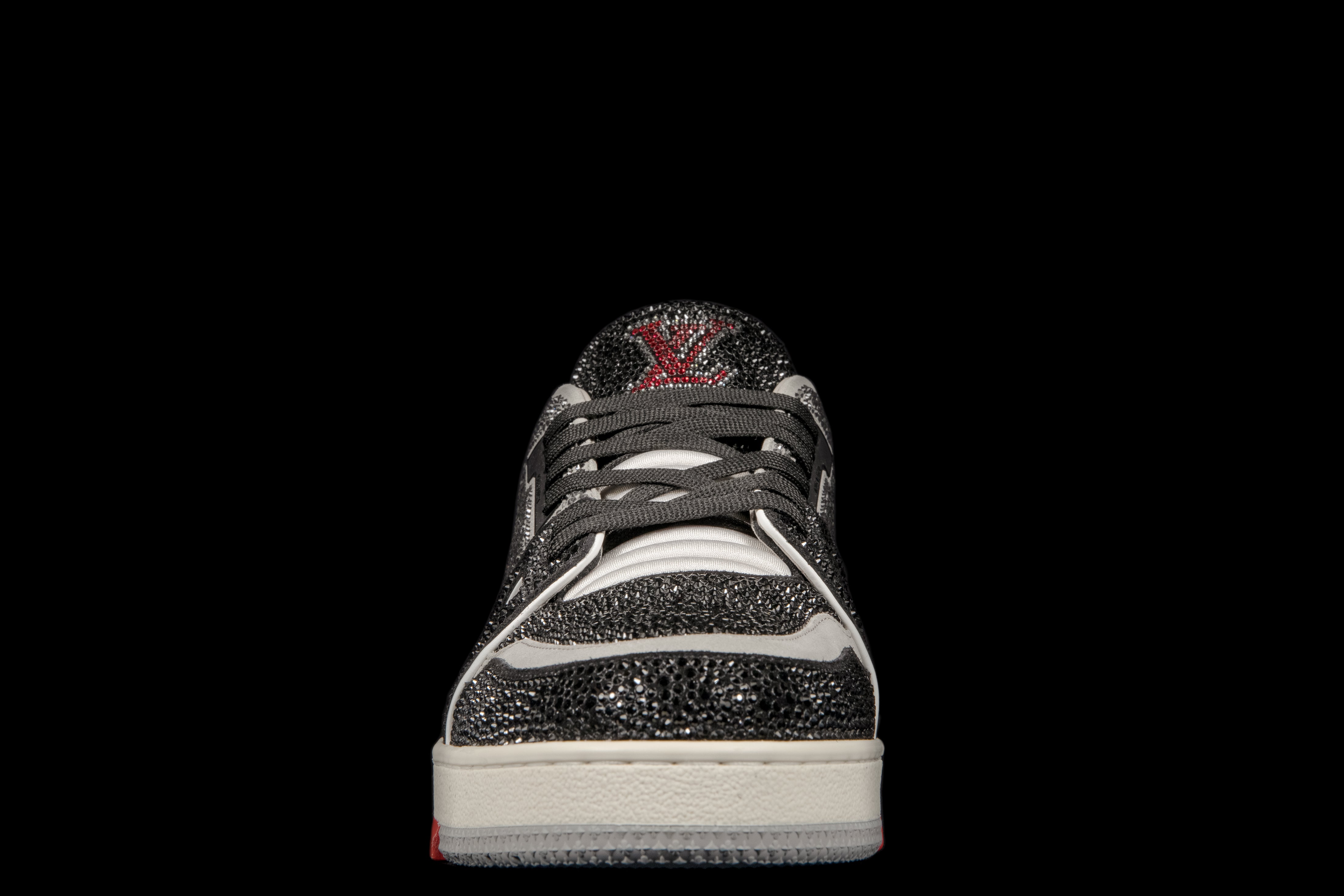 Louis Vuitton LV Trainer Black Grey Crystal Men's - 1AA6PV - US