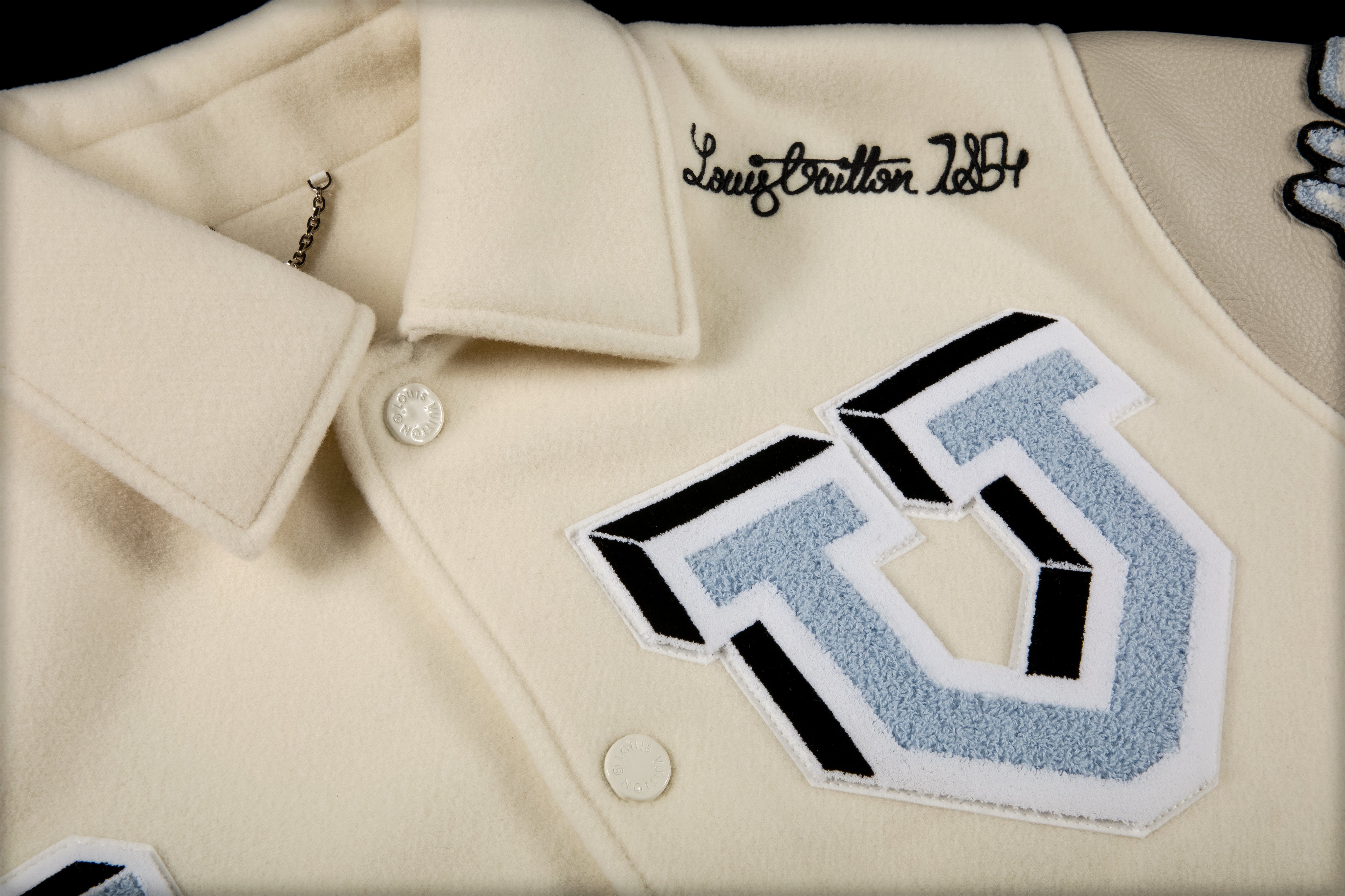 LOUIS VUITTON X VIRGIL ABLOH LETTERMAN VARSITY JACKET