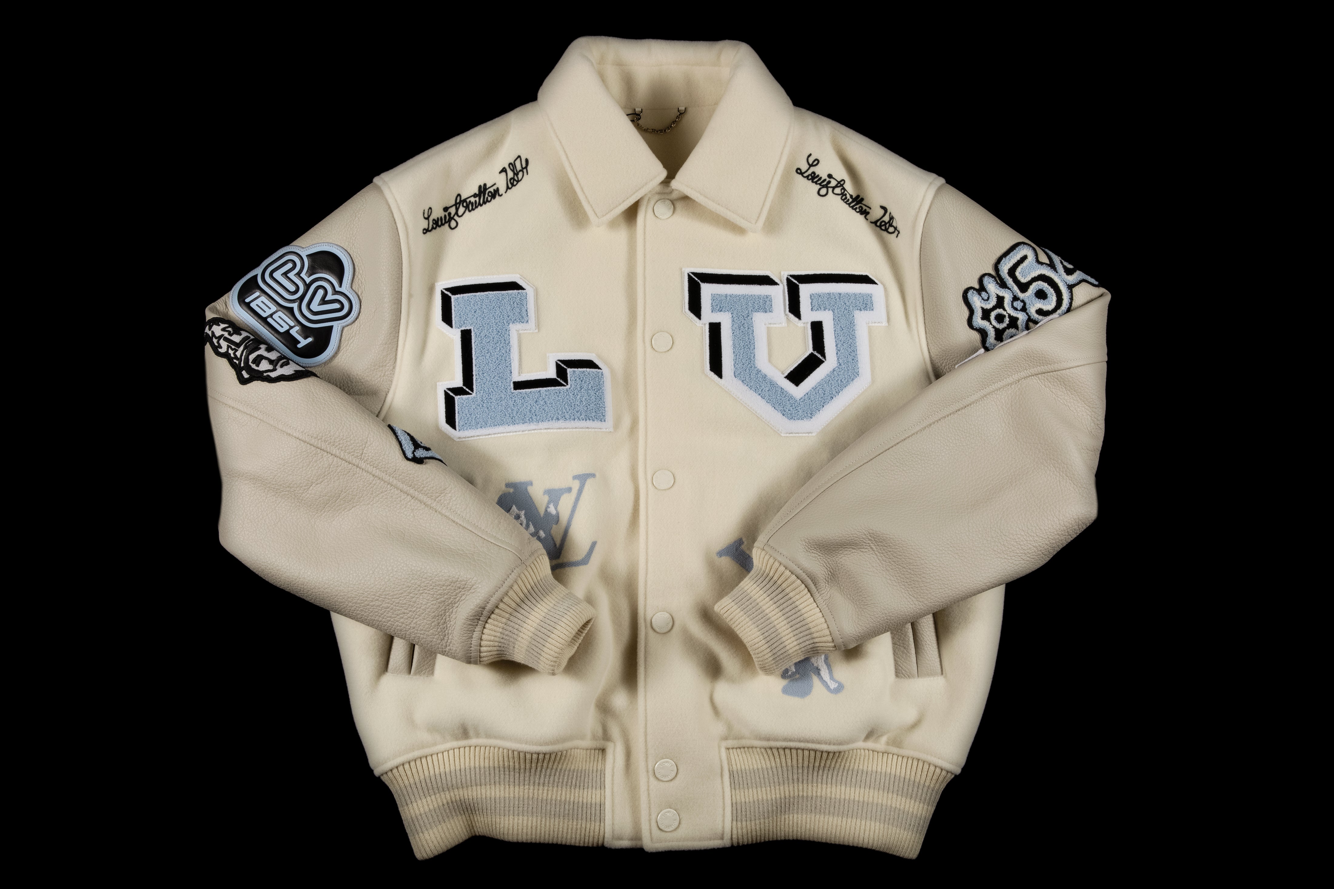 LOUIS VUITTON X VIRGIL ABLOH LETTERMAN VARSITY JACKET