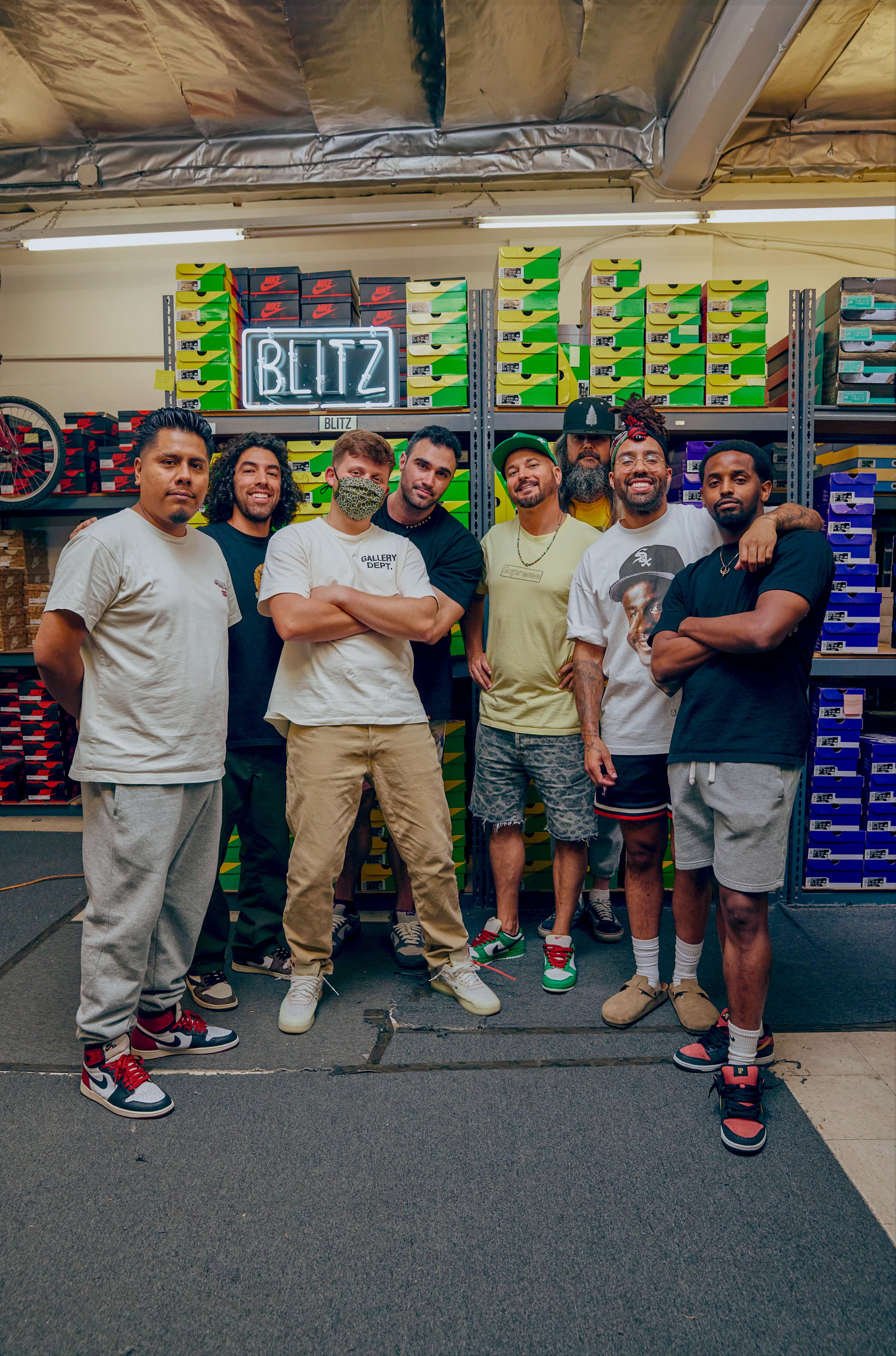 The Project Blitz Team. From left to right: Ivan, Angelo, Yeezy Busta, Owen, Andre, Damien, Tor, and Aaron.