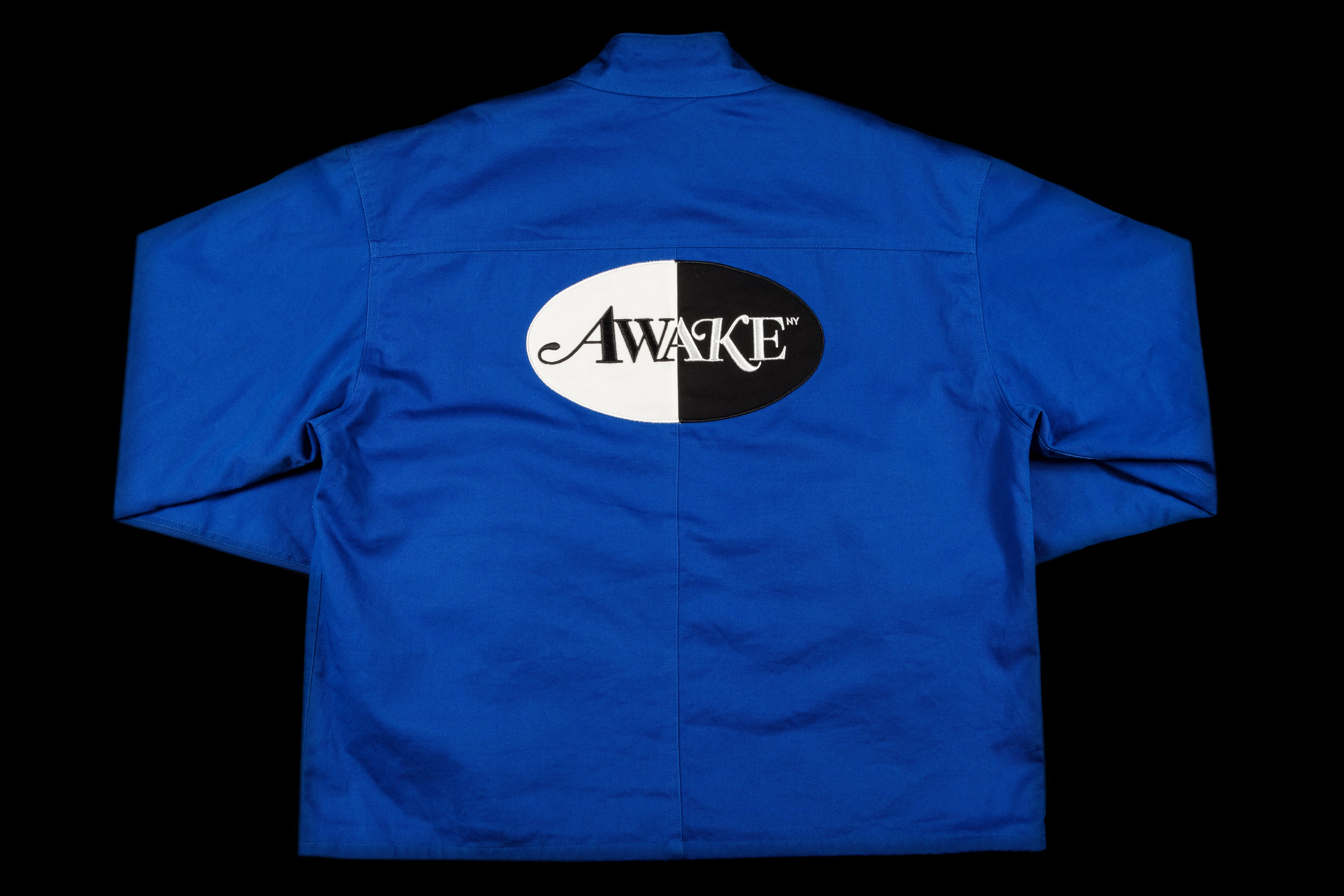 AWAKE SPLIT LOGO HARRINGTON PATCH JACKET