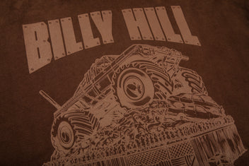 BILLY HILL AUTO ASYLUM BROWN DIAMOND-PLATE HOODIE