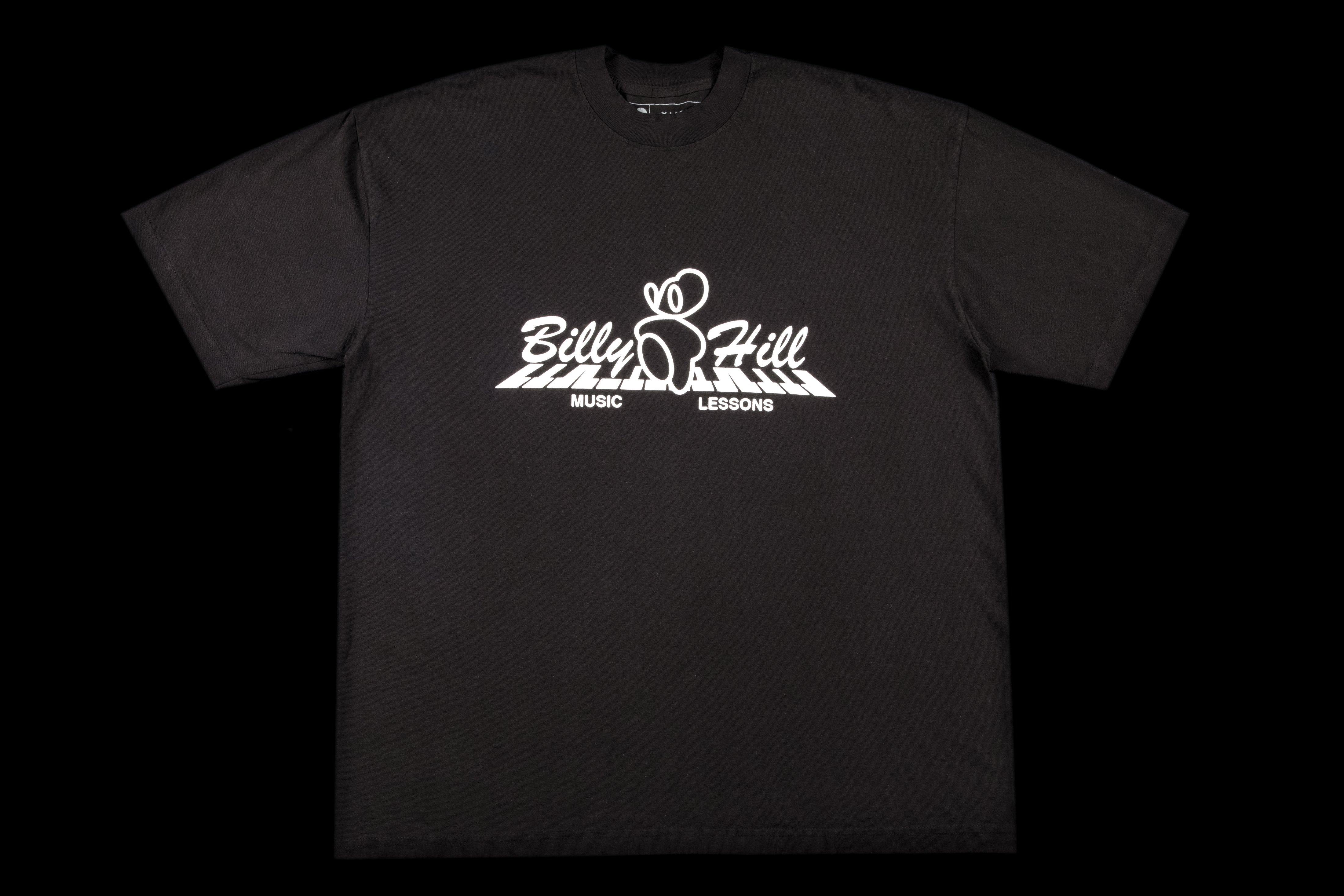 BILLY HILL / FATHER STEVE MUSIC NOTE TEE XL BLACK