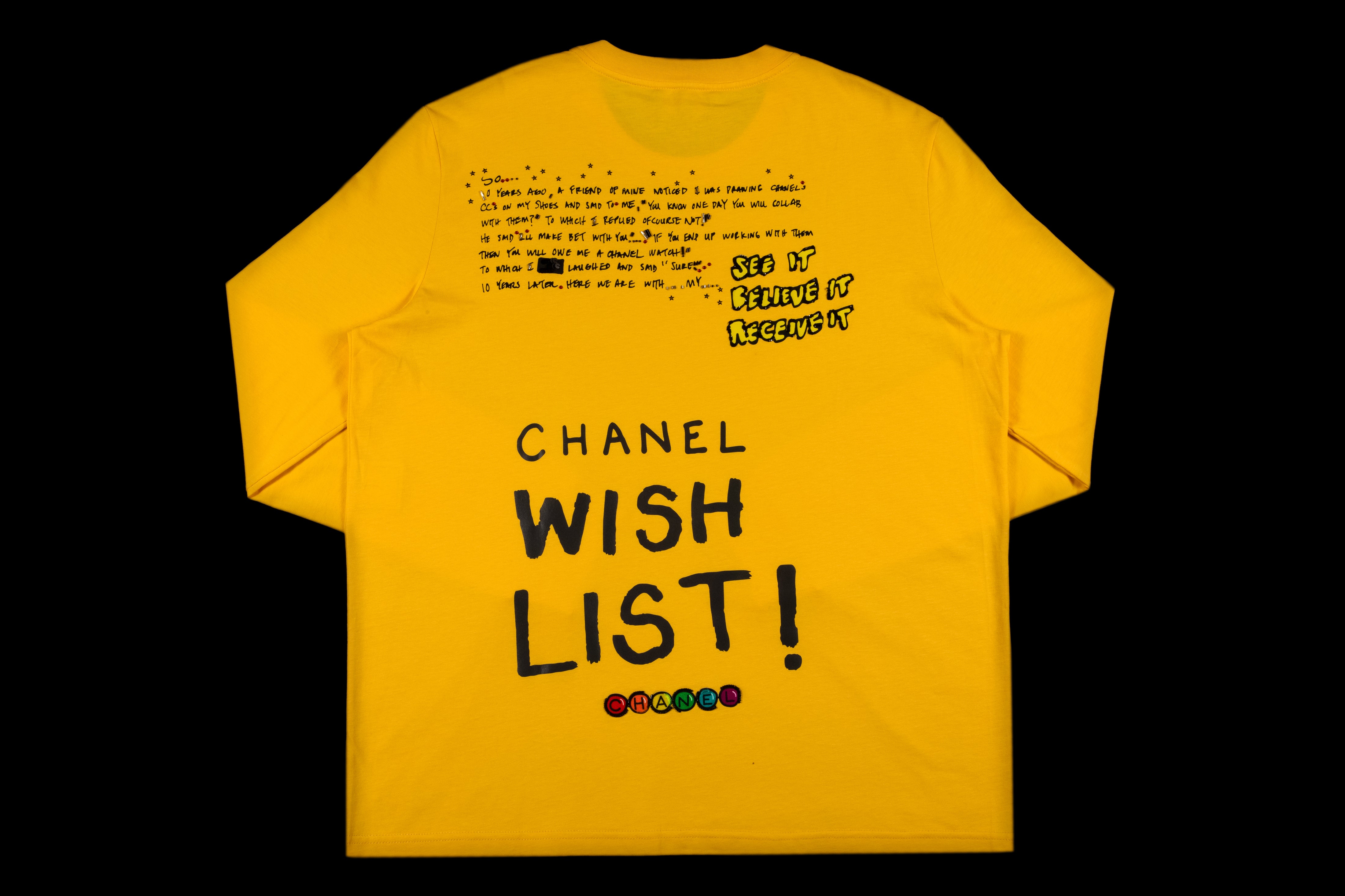 CHANEL X PHARRELL CAPSULE COLLECTION GRAFFITI L/S T-SHIRT