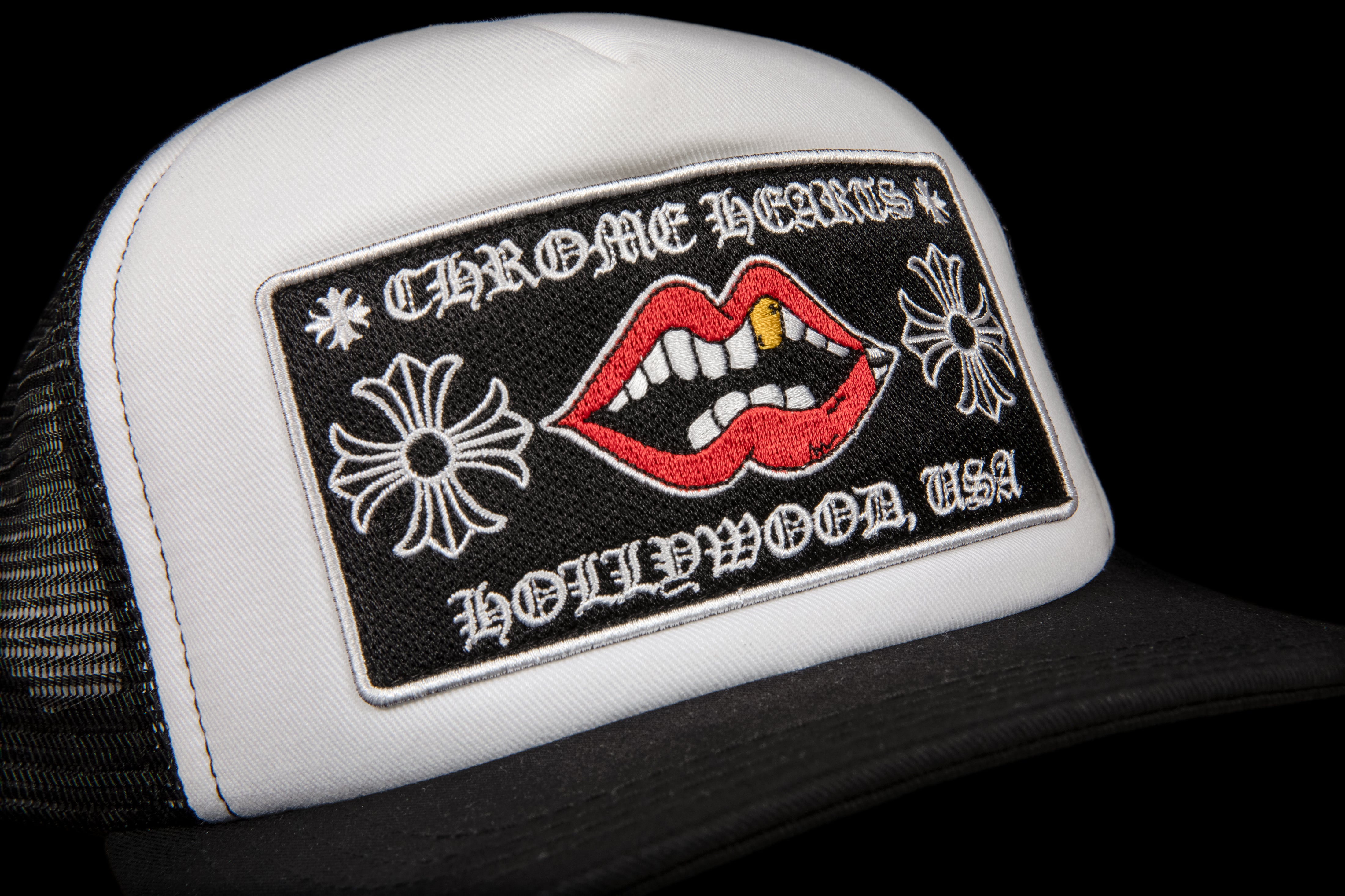 CHROME HEARTS CHOMPER HOLLYWOOD TRUCKER HAT