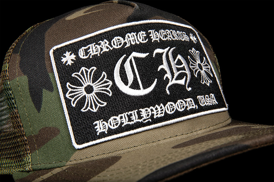 CHROME HEARTS CH HOLLYWOOD TRUCKER HAT