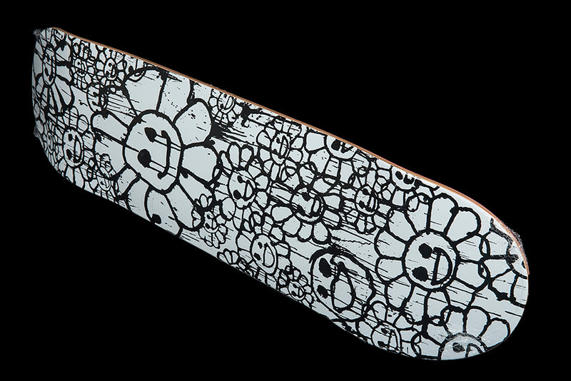 TAKASHI MURAKAMI X MADSAKI FLOWER SKATEBOARD DECK