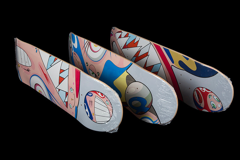 TAKASHI MURAKAMI X COMPLEXCON FLYING DOB SKATEBOARD DECKS SET OF 3