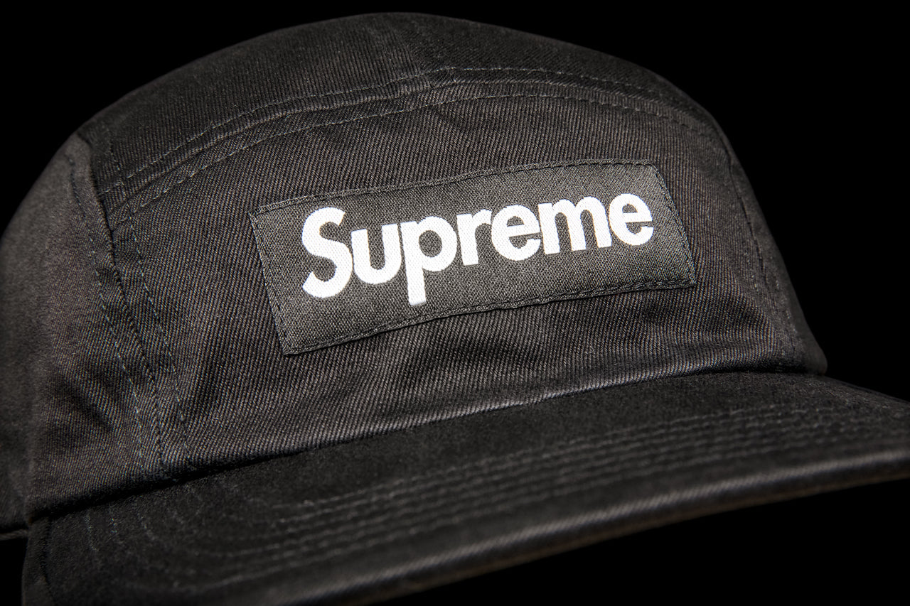 SUPREME WASHED CHINO TWILL CAMP CAP