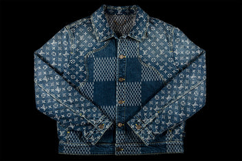 LOUIS VUITTON X NIGO DENIM WAVES MONOGRAM JACKET