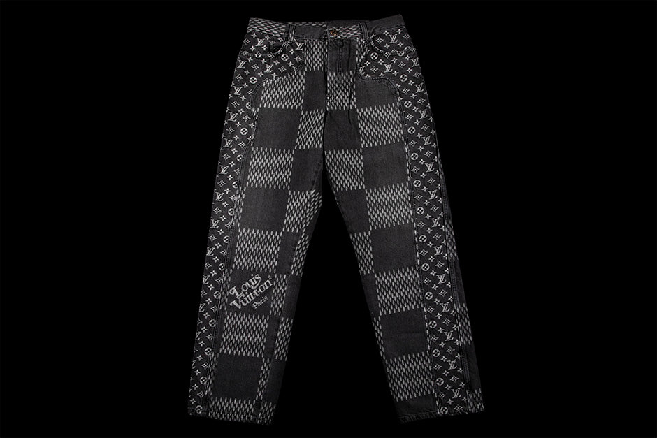 Louis Vuitton Monogram Printed Denim Pants