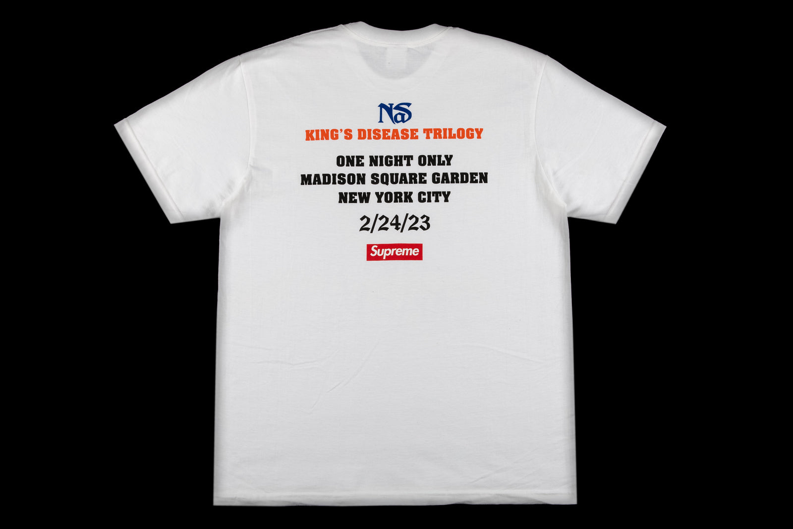 SUPREME NAS MADISON SQUARE GARDEN FRIENDS AND FAMILY TEE