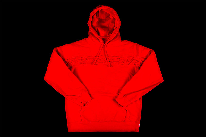 SUPREME SET IN LOGO HOODED SWEATSHIRT