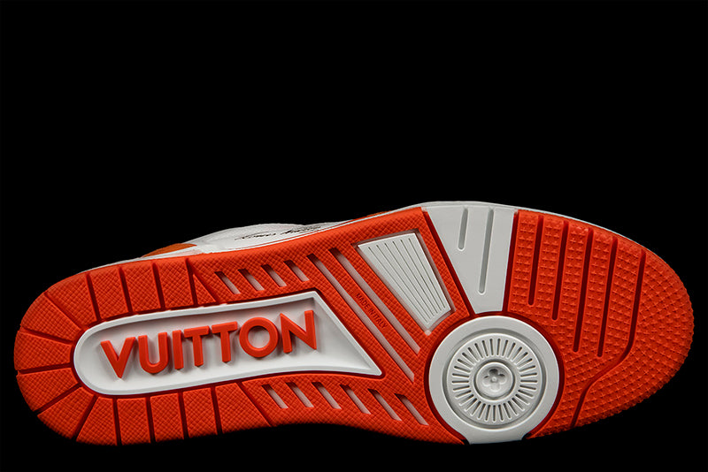Buy Louis Vuitton Trainer Low 'Orange Monogram Denim' - 1A9ZBI
