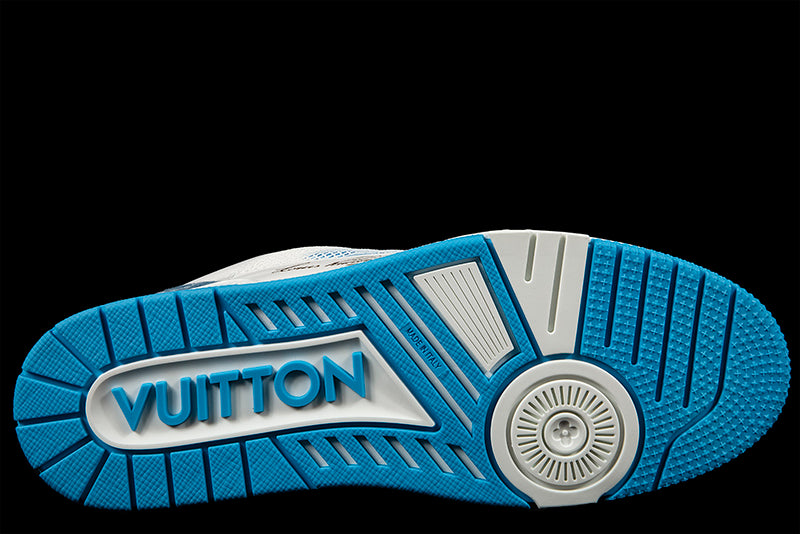 Louis Vuitton Trainer Monogram Denim 'White/Blue' - 1A9ZIH