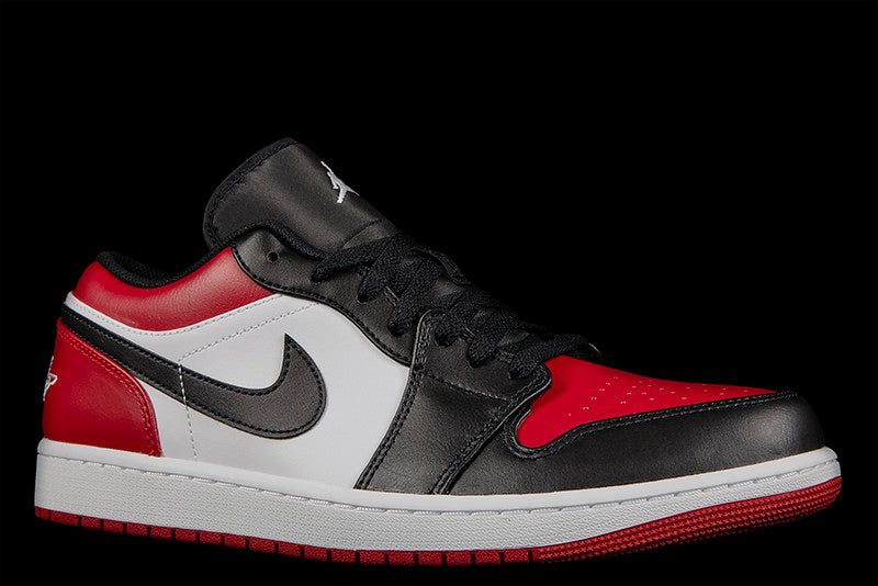 Air Jordan 1 Low 'Bred Toe' - Air Jordan - 553558 612 - gym red/black/white