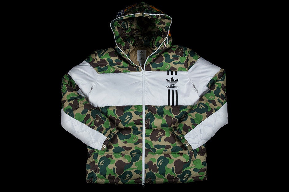 ADIDAS X A BATHING APE SHARK DOWN JACKET