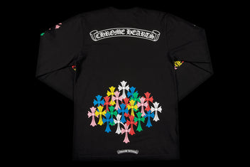 CHROME HEARTS MULTI COLOR CROSS CEMETARY L/S T-SHIRT