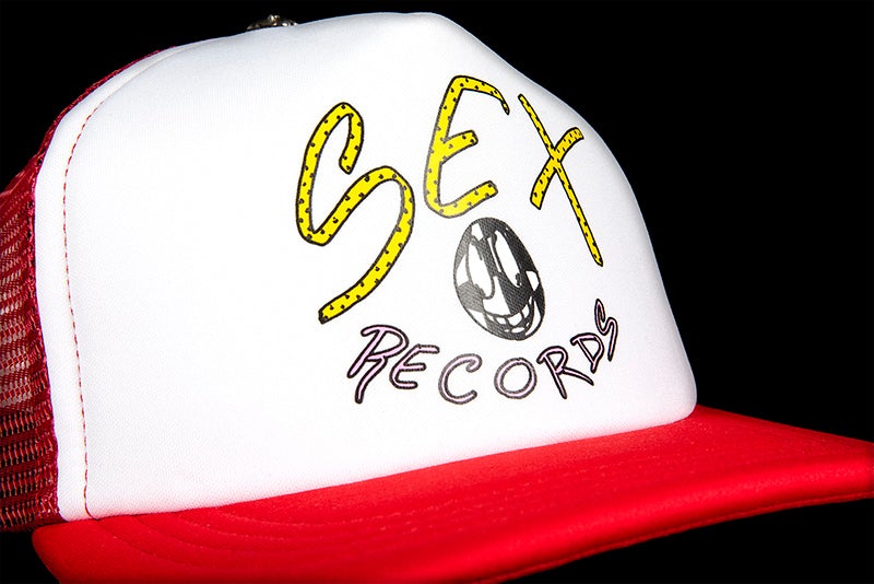 CHROME HEARTS MATTY BOY SEX RECORDS LOGO TRUCKER HAT