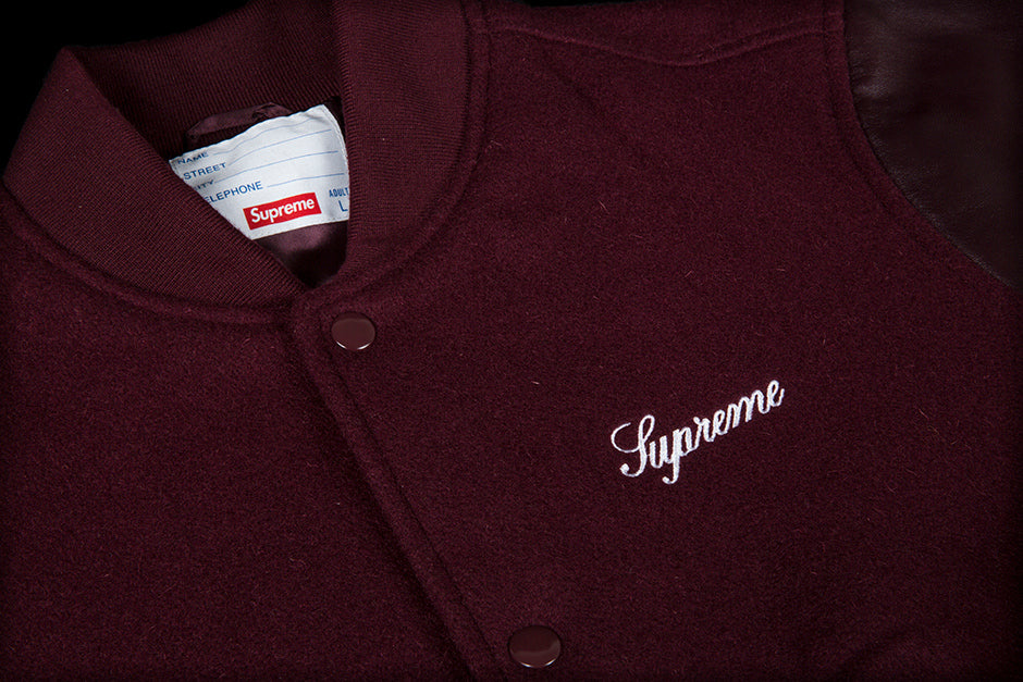 SUPREME CREW VARSITY JACKET