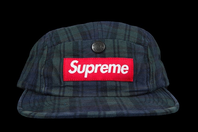 Supreme Snap Button Pocket Camp Cap Black