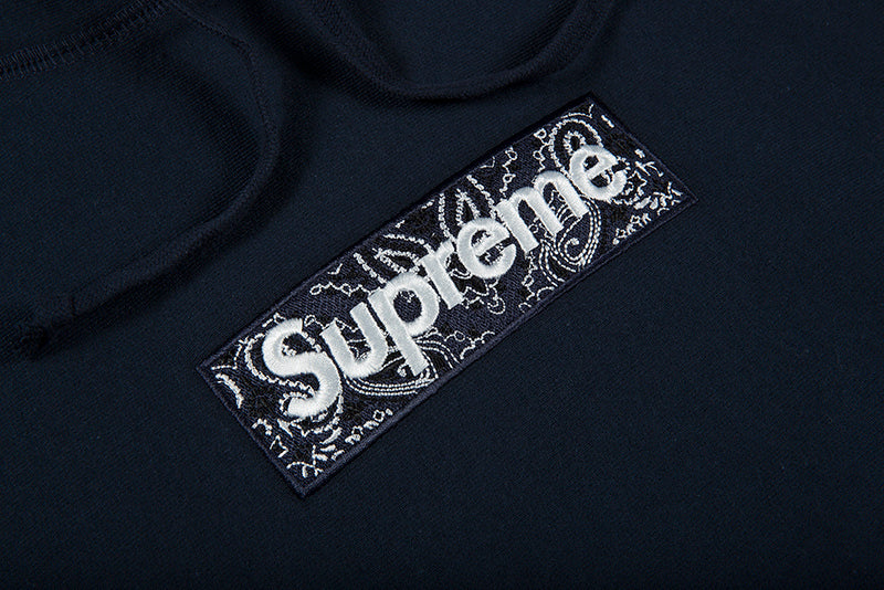 SUPREME BANDANA BOX LOGO HOODED SWEATSHIRT