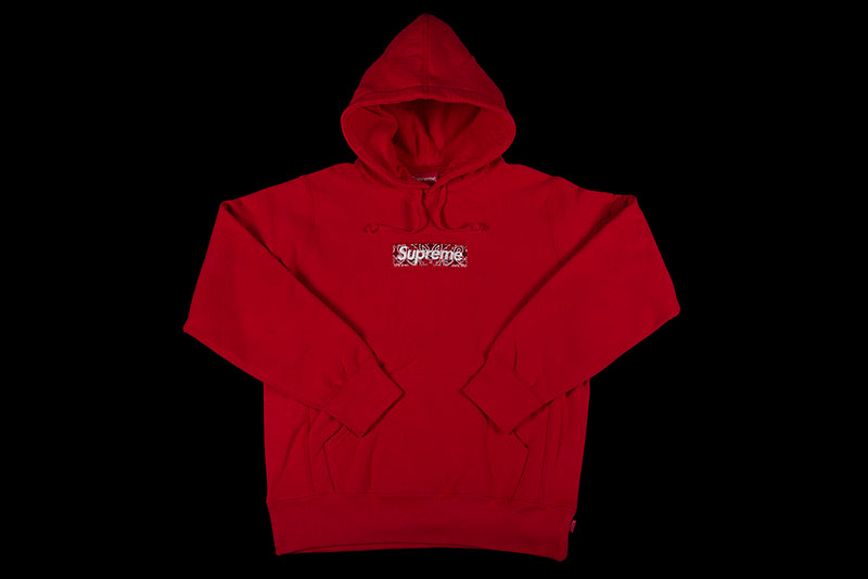 SUPREME BANDANA BOX LOGO HOODED SWEATSHIRT