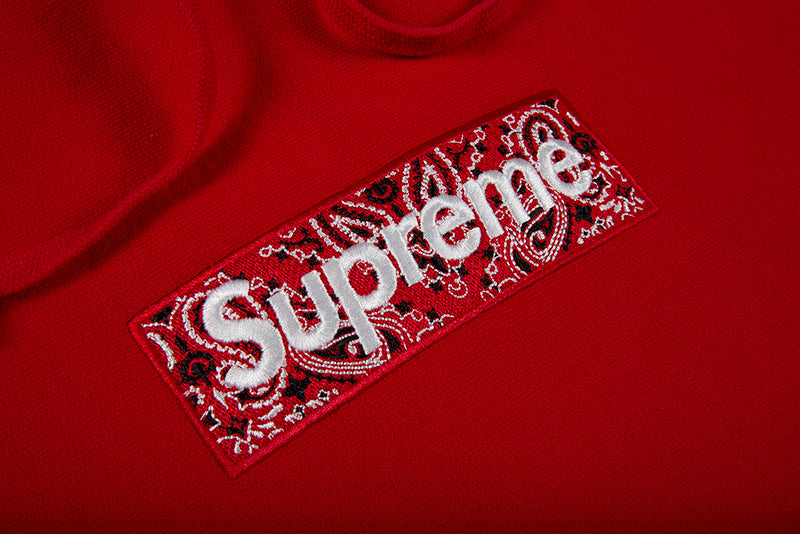 SUPREME BANDANA BOX LOGO HOODED SWEATSHIRT