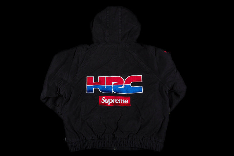 SUPREME HONDA FOX RACING PUFFY ZIP UP JACKET