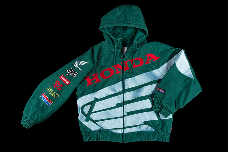 SUPREME HONDA FOX RACING PUFFY ZIP UP JACKET