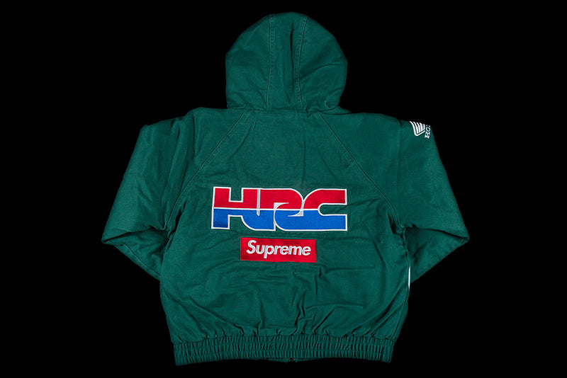 SUPREME HONDA FOX RACING PUFFY ZIP UP JACKET