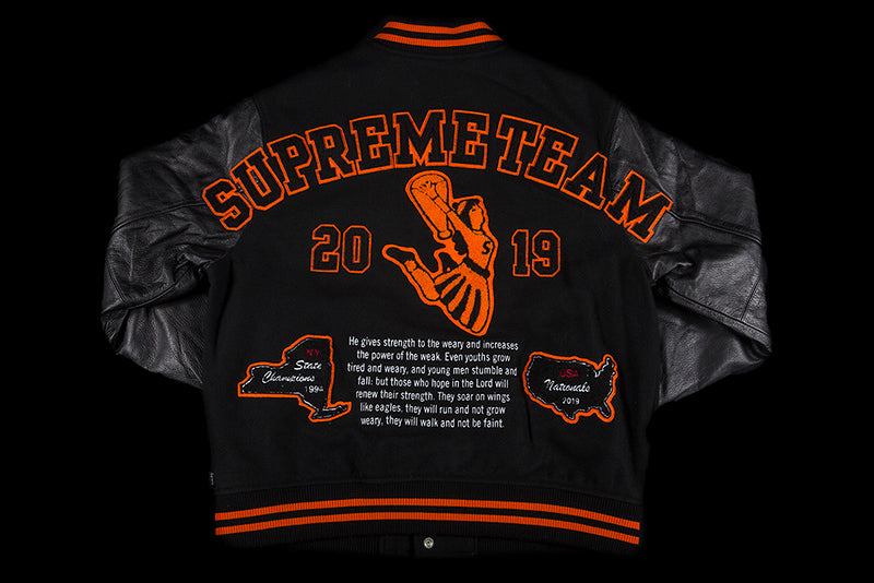 SUPREME TEAM VARSITY JACKET