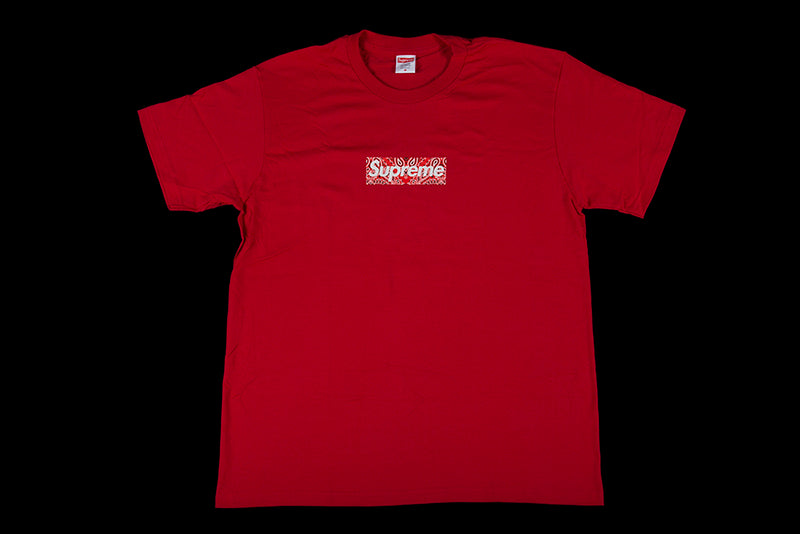Supreme Red Bandana Box Logo Tee