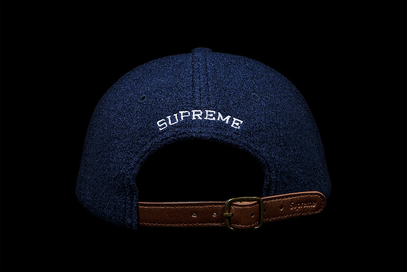 SUPREME BOILED WOOL S LOGO 6-PANEL CAP