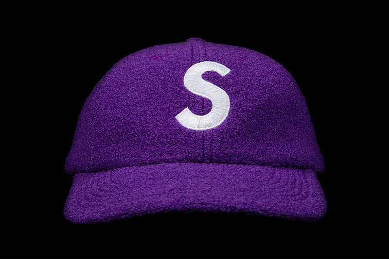 SUPREME BOILED WOOL S LOGO 6-PANEL CAP