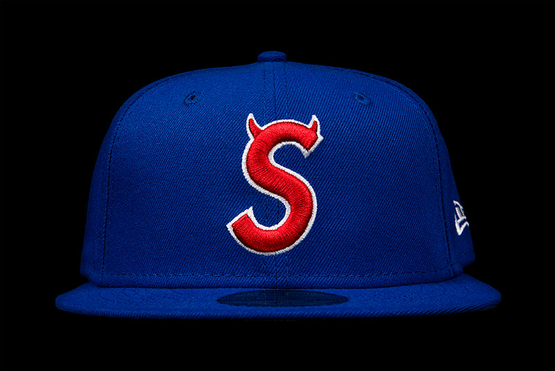 SUPREME DEVIL S LOGO NEW ERA CAP