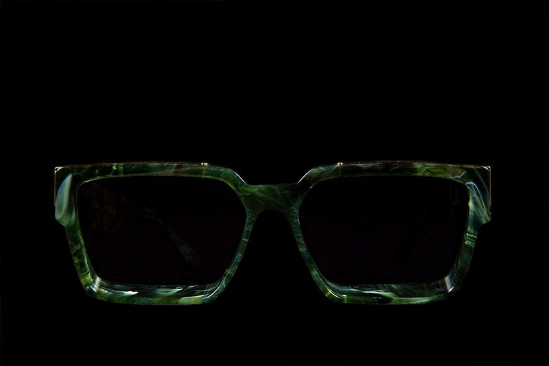 lv millionaire sunglasses green