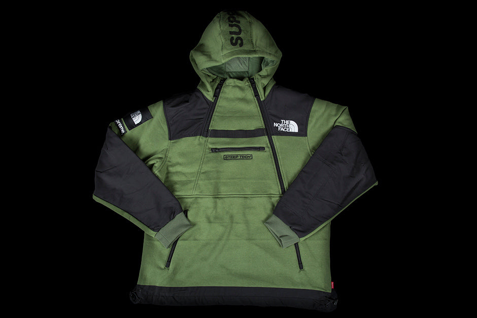 SUPREME THE NORTH FACE STEEP TECH HOODED SWEATSHIRT