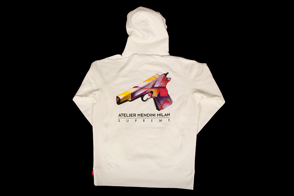 SUPREME MENDINI GUN HOODED SWEATSHIRT