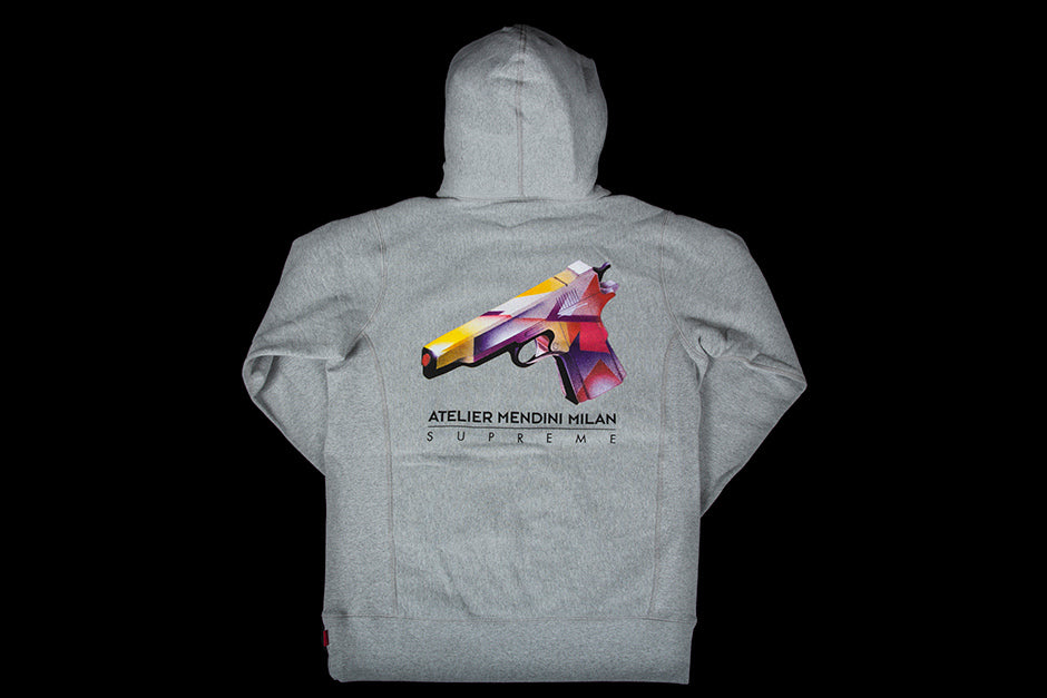 SUPREME MENDINI GUN HOODED SWEATSHIRT