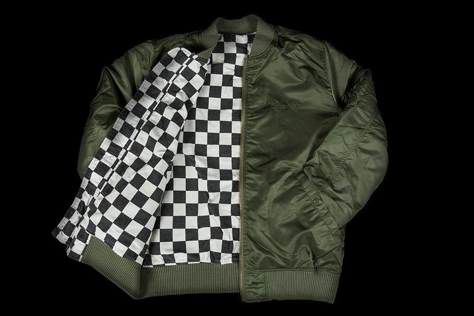 SUPREME REVERSIBLE CHECKERED MA-1 BOMBER JACKET