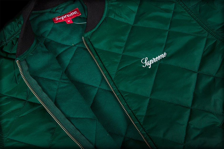 SUPREME SEQUIN QUILTED BOMBER JACKET