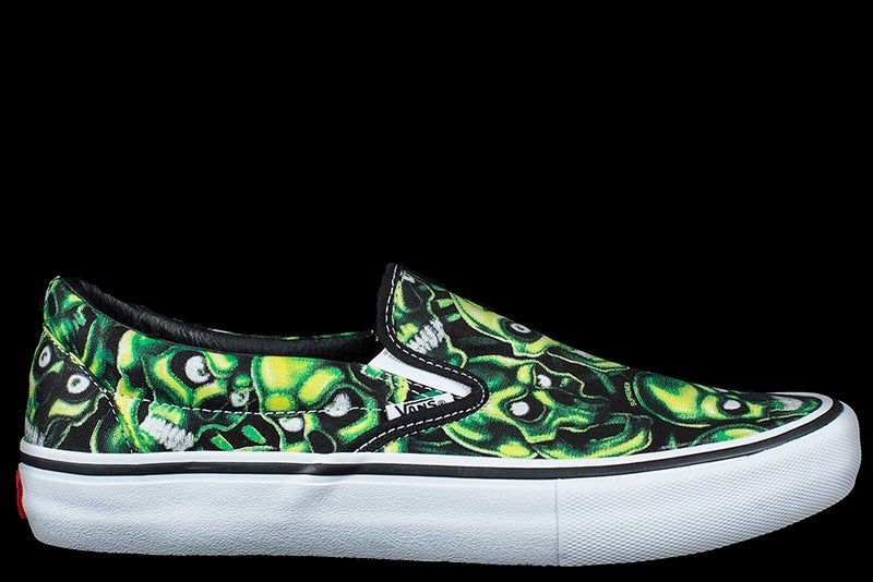 Vans Slip-On Supreme Skull Pile (Green)