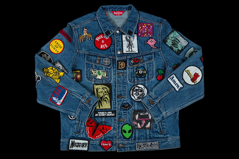 SUPREME PATCHES DENIM TRUCKER JACKET